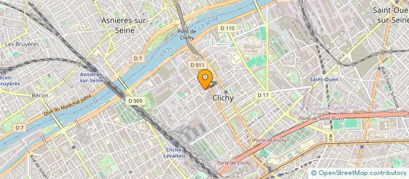 localisation de l'entreprise MZ TRANSPORT à CLICHY