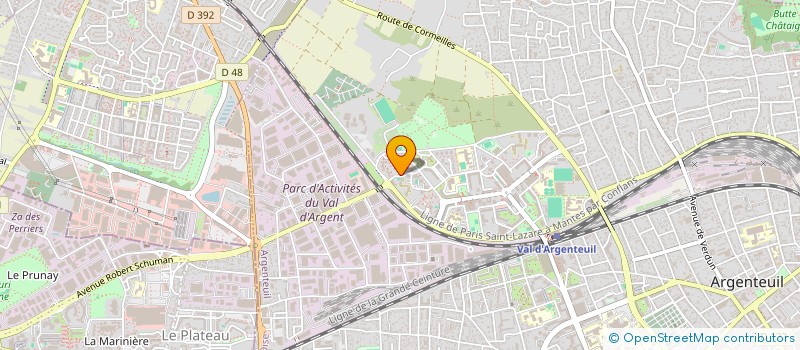 localisation de l'entreprise MZ TRANSPORTS  ARGENTEUIL