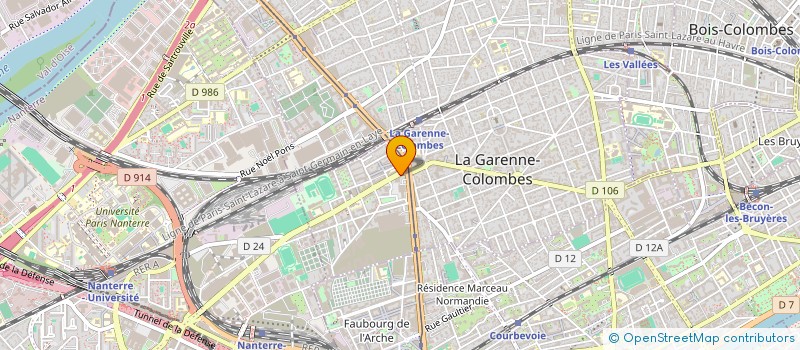 localisation de l'entreprise MZ YARA à LA GARENNE-COLOMBES