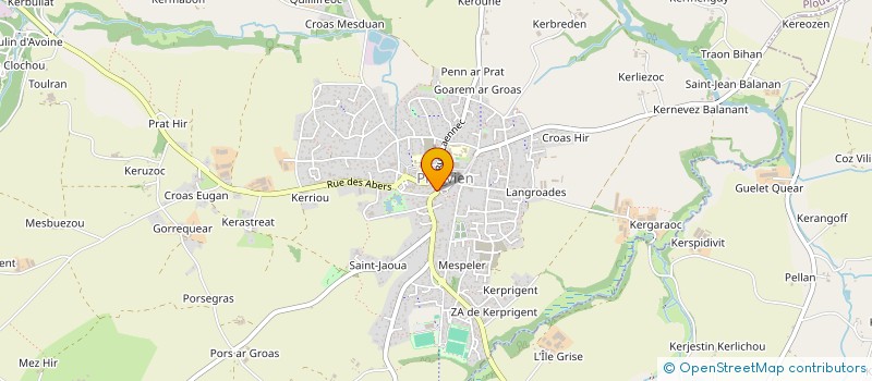 localisation de l'entreprise MZA  PLOUVIEN