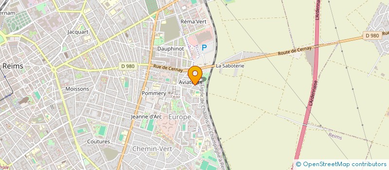 localisation de l'entreprise MZJ IMMOLOC CERNAY  REIMS