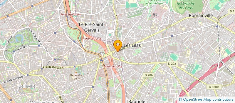 localisation de l'entreprise MZK à LES LILAS