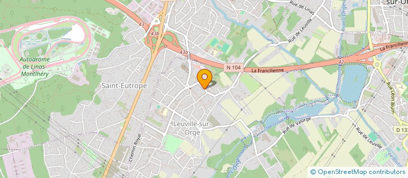 localisation de l'entreprise MZLG  LEUVILLE-SUR-ORGE