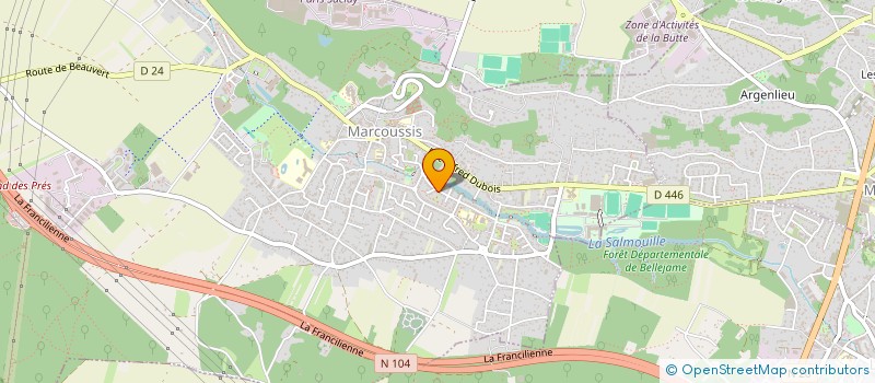 localisation de l'entreprise MZN PEINTURE à MARCOUSSIS
