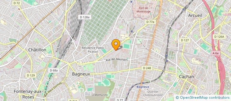 localisation de l'entreprise MZT TRANSPORT à BAGNEUX