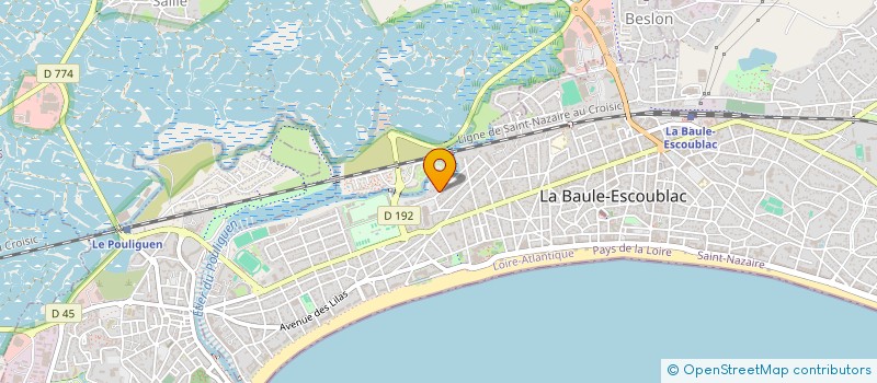 localisation de l'entreprise N+1 à LA BAULE-ESCOUBLAC