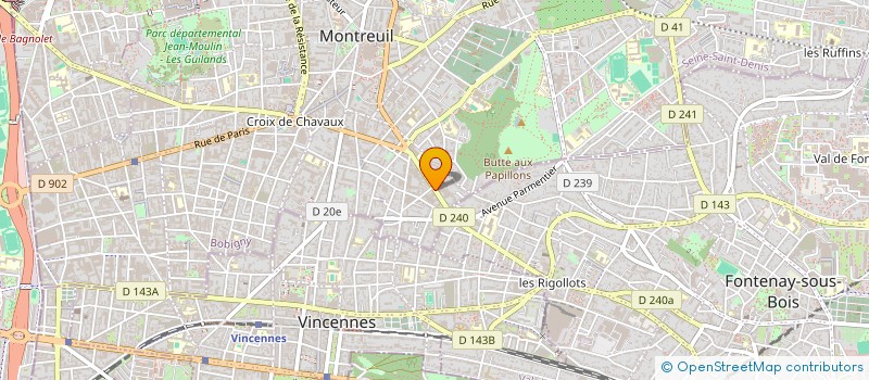 localisation de l'entreprise N 130  MONTREUIL