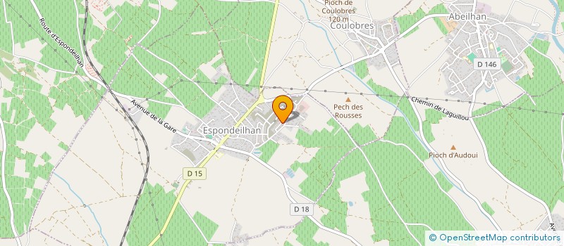 localisation de l'entreprise N 2 A  ESPONDEILHAN