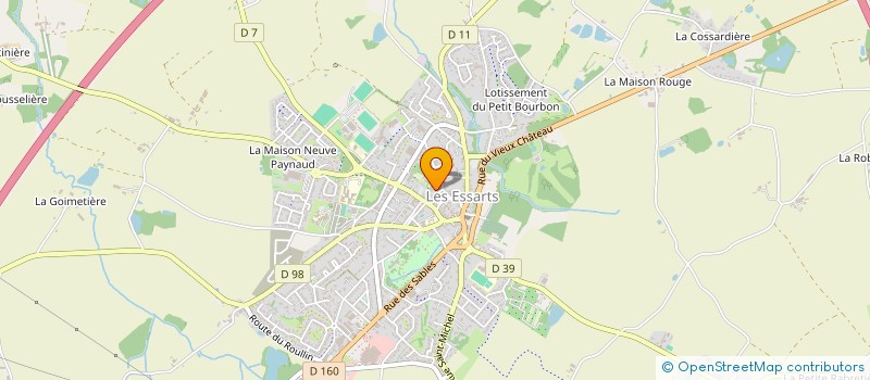 localisation de l'entreprise N 2 M  ESSARTS-EN-BOCAGE