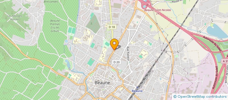 localisation de l'entreprise N 2I à BEAUNE