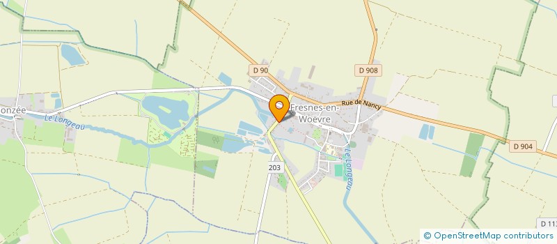 localisation de l'entreprise N 3 A à FRESNES-EN-WOEVRE