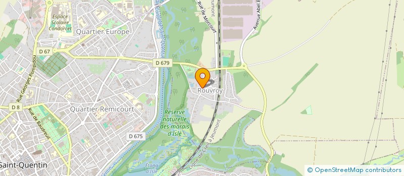 localisation de l'entreprise N 4 C  ROUVROY