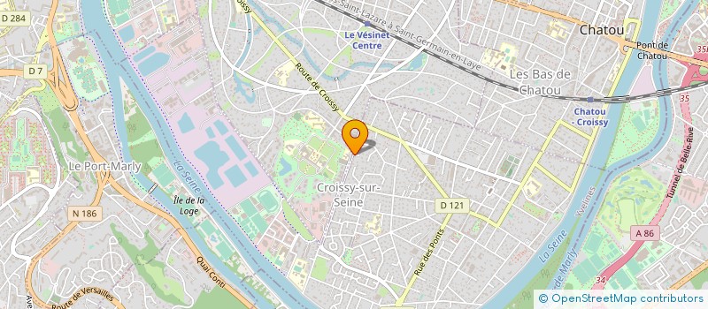 localisation de l'entreprise N 412 à CROISSY-SUR-SEINE