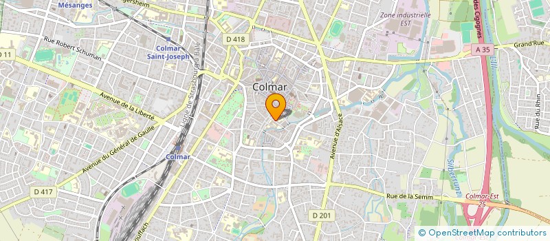 localisation de l'entreprise N 7 DE MARGOT  COLMAR