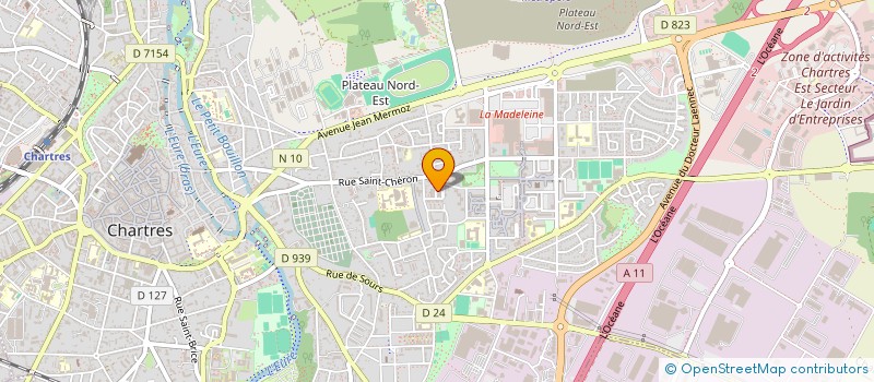 localisation de l'entreprise N+8 à CHARTRES
