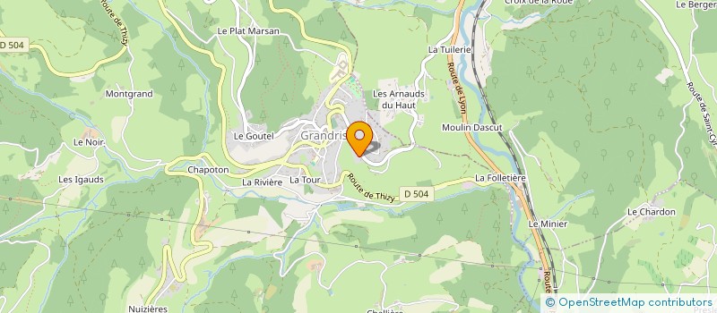 localisation de l'entreprise N 8 L  GRANDRIS