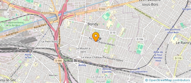 localisation de l'entreprise N.A  BONDY