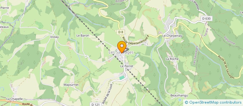 localisation de l'entreprise N.A AUTOMOBILES  LES SAUVAGES