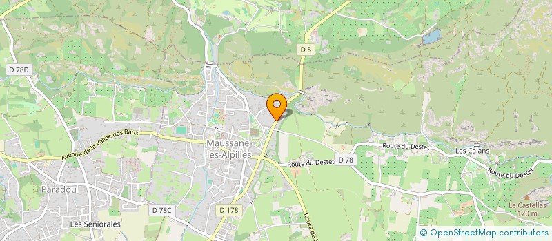 localisation de l'entreprise N.A.B à MAUSSANE-LES-ALPILLES