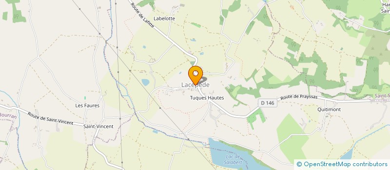 localisation de l'entreprise N.A.B.C.  LACEPEDE