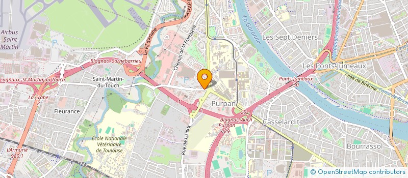 localisation de l'entreprise N.A.C.H. à TOULOUSE