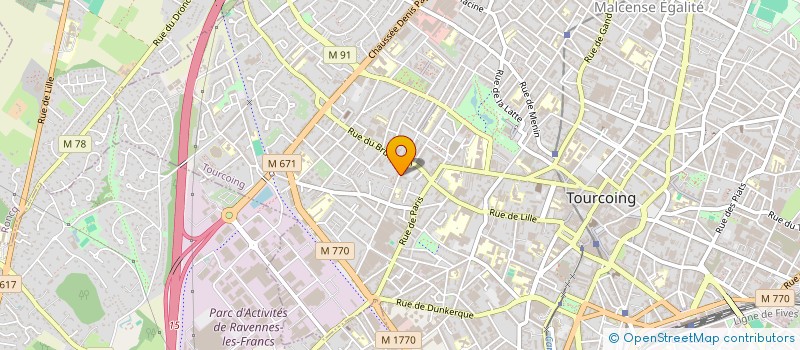 localisation de l'entreprise N.A.C TRANSPORTS S.A.S.U. à MARCQ-EN-BARŒUL