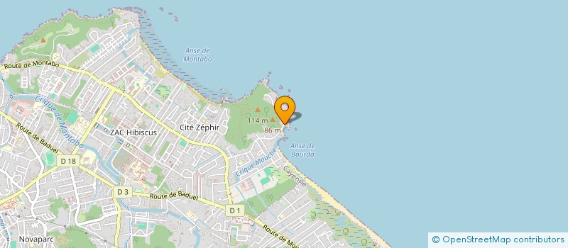 localisation de l'entreprise N.A CREATE  CAYENNE