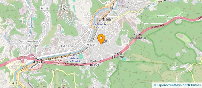 localisation de l'entreprise N A D à LA TRINITE