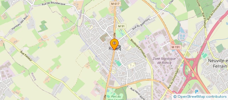 localisation de l'entreprise N & A FACTORY  RONCQ