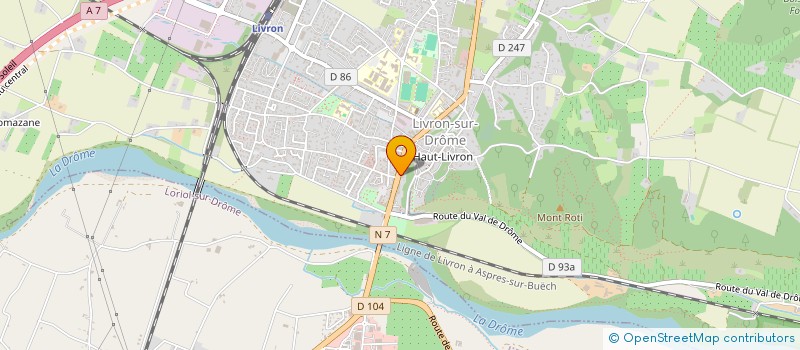 localisation de l'entreprise N&A HOLDING  LIVRON-SUR-DROME