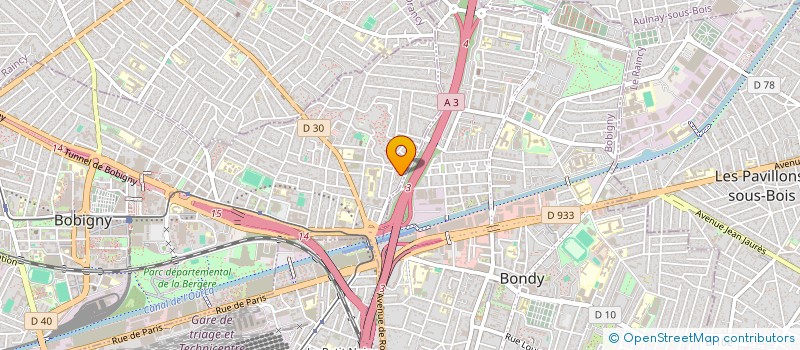 localisation de l'entreprise N.A.I.  BOBIGNY