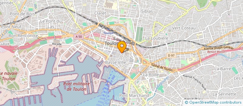 localisation de l'entreprise N A L  TOULON