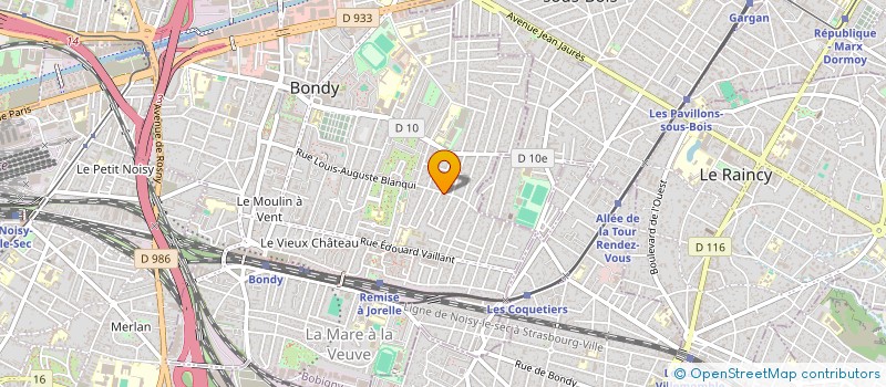 localisation de l'entreprise N.A.L.M  BONDY