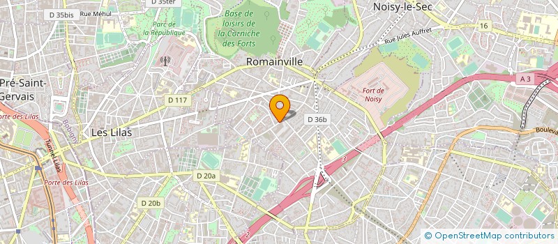 localisation de l'entreprise N.A.L.S 26 à LES LILAS