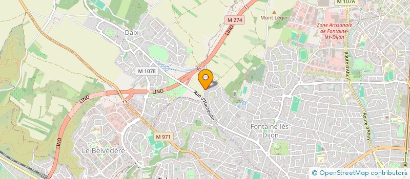 localisation de l'entreprise N.A.M  FONTAINE-LES-DIJON