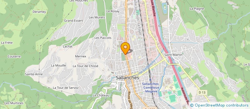 localisation de l'entreprise N.A.M. REVETEMENTS  SALLANCHES