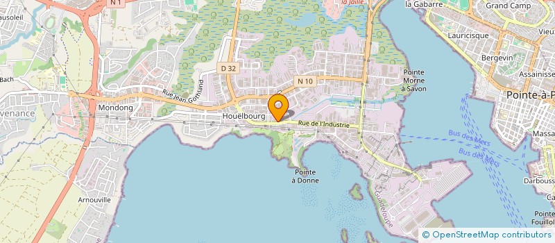 localisation de l'entreprise N.A. PARTICIPATIONS  BAIE-MAHAULT