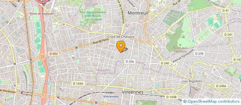 localisation de l'entreprise N A S à MONTREUIL
