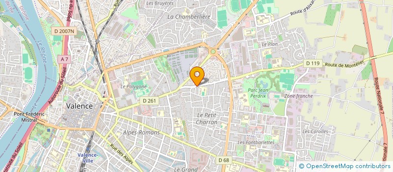 localisation de l'entreprise N A SERVICES à VALENCE