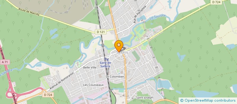 localisation de l'entreprise N.A.T.  SALBRIS