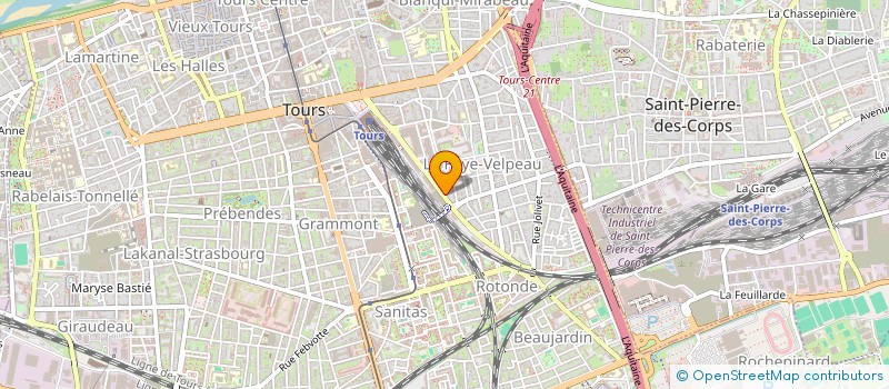 localisation de l'entreprise N.A.T  TOURS