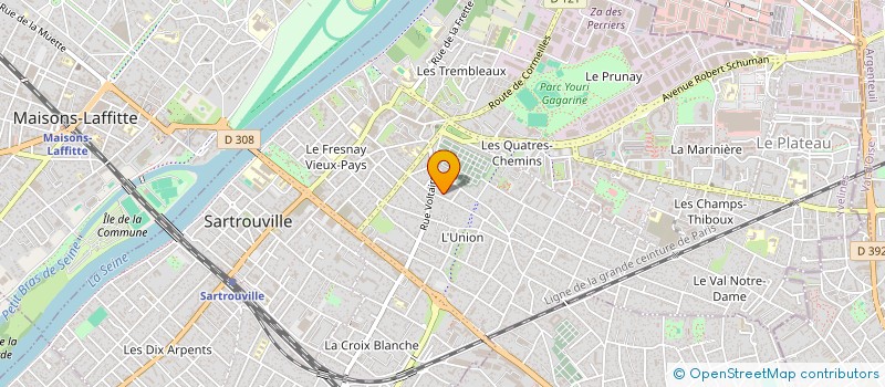 localisation de l'entreprise N'AIT IMMO  SARTROUVILLE