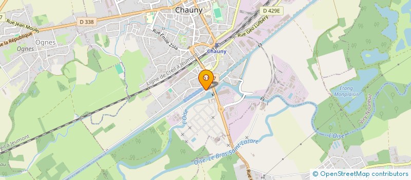 localisation de l'entreprise N'ARTOIS à CHAUNY