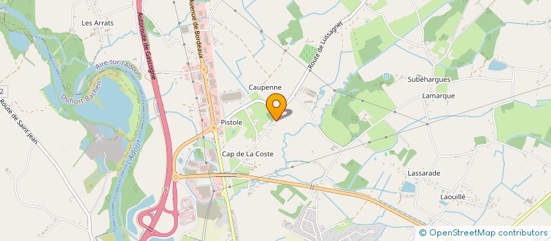 localisation de l'entreprise N'ATURA BOIS  AIRE-SUR-L'ADOUR