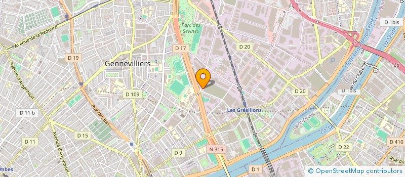 localisation de l'entreprise N. AURELEC FRANCE à GENNEVILLIERS
