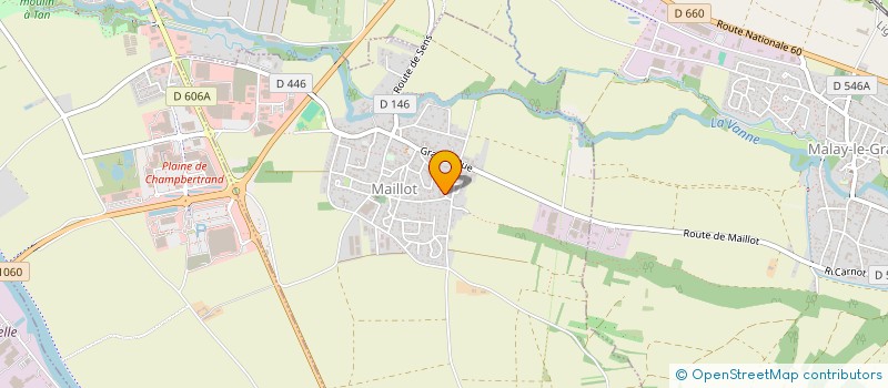 localisation de l'entreprise N & B  MAILLOT