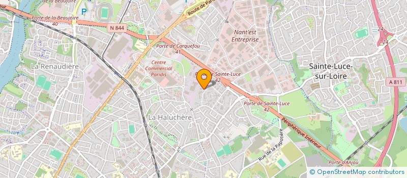localisation de l'entreprise N.B.A. à NANTES