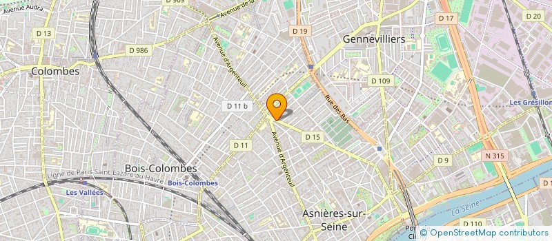 localisation de l'entreprise N.B.A à ASNIERES-SUR-SEINE