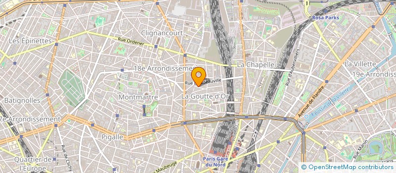 localisation de l'entreprise N.B.C.  PARIS