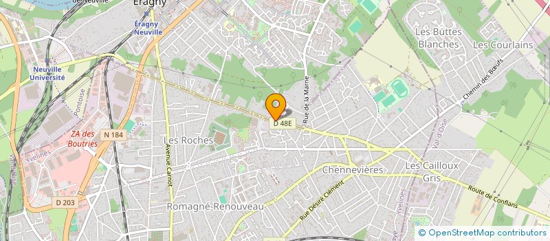 localisation de l'entreprise N.B.C.  ERAGNY